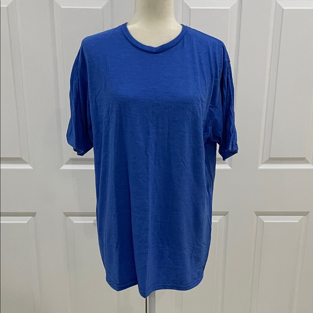 Blue 84 Heather Blue Short Sleeve Tee Tshirt NWOT